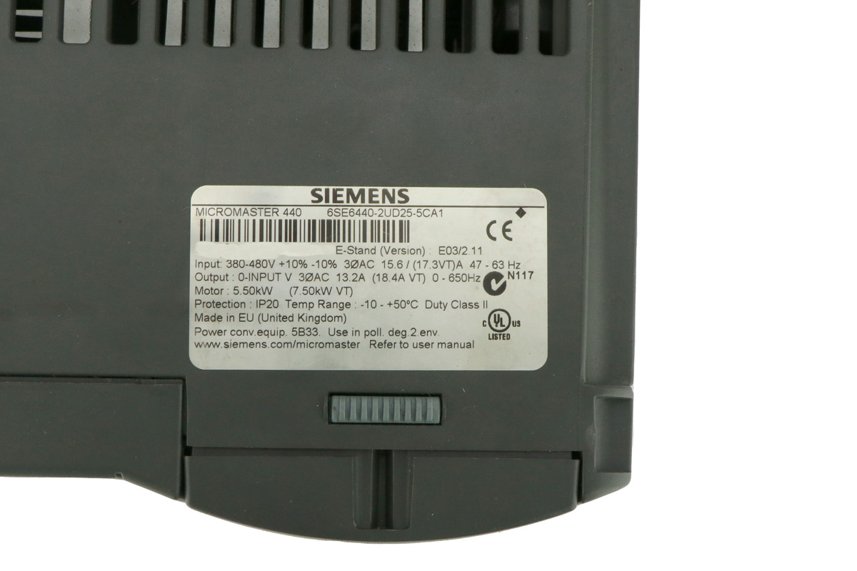 1PCS 6SE6440-25-5CA1 SIEMENS WECHSELRICHTER 6SE6 440-2UD25